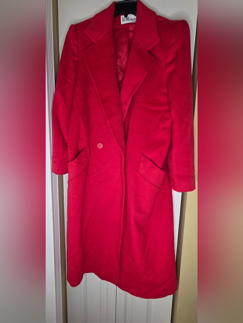Bill Bass Women's Red Trench Coat